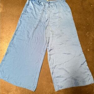 Zara Light Blue Wide-Leg Men's Jogger Pants